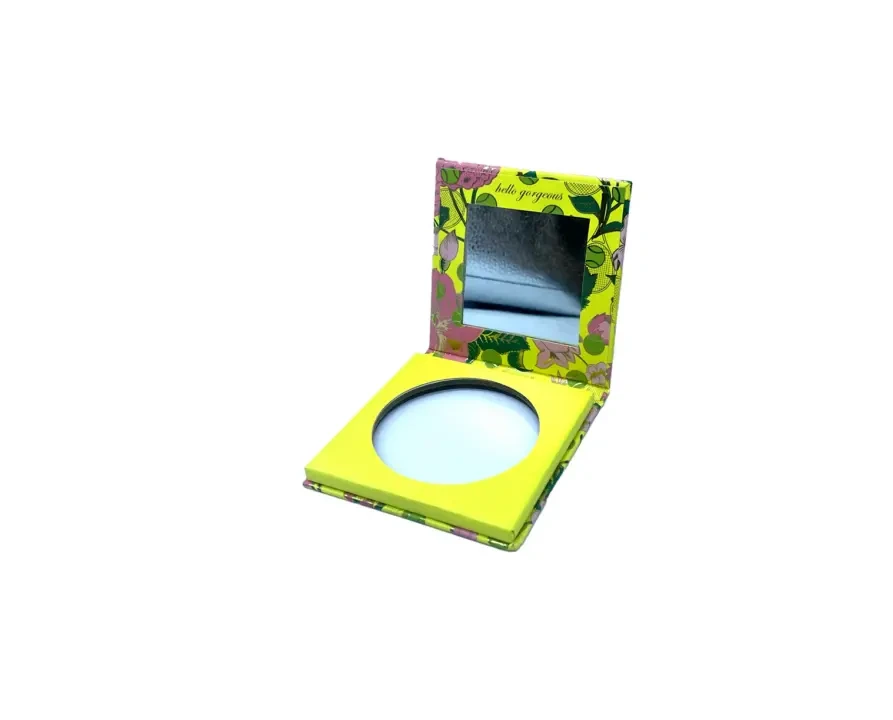 Folding Double-Sided Compact Mirror For Portable Touch-Ups
